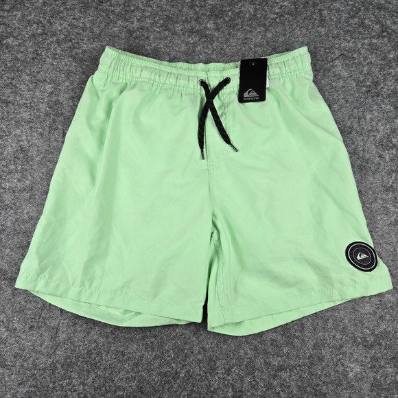 Quiksilver Other - Quiksilver Swim Trunks Mens Volley Shorts Lime Green Board Shorts Lined Small